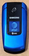 Samsung SGH-A167 - Blue and Black ( AT&T ) Rare Cellular Flip Phone