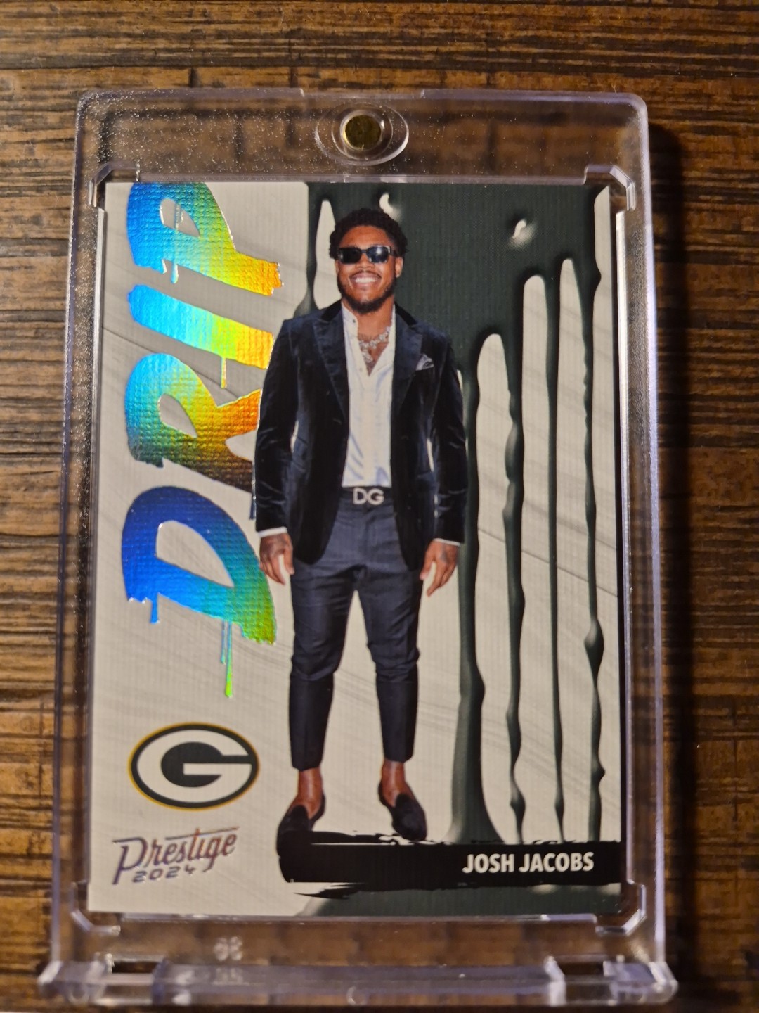 2024 Panini Prestige Josh Jacobs Drip Insert SSP #D-JJS CASE HIT!