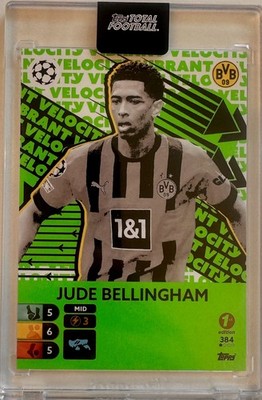 Topps Total Football 2022/23 #384 Jude Bellingham - Velocity - 1st Edition /100