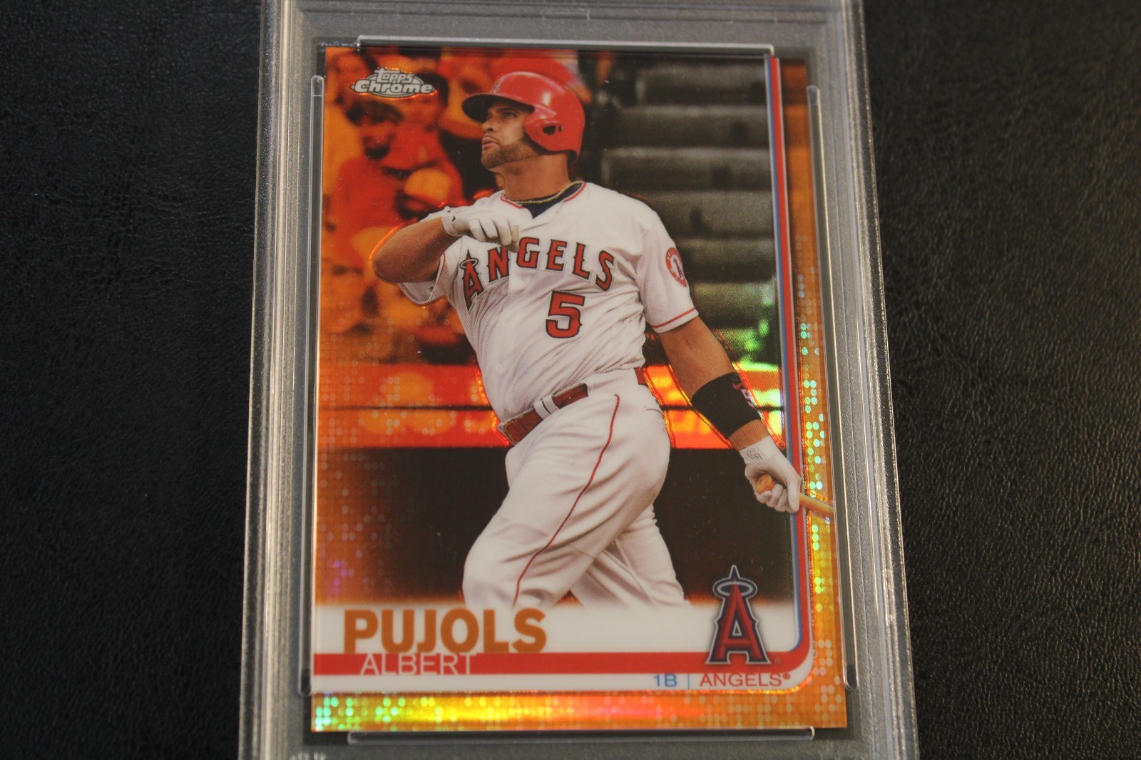 2019 Topps Chrome - Orange Refractor - Albert Pujols 22/25 - PSA GEM MINT 10 view 2