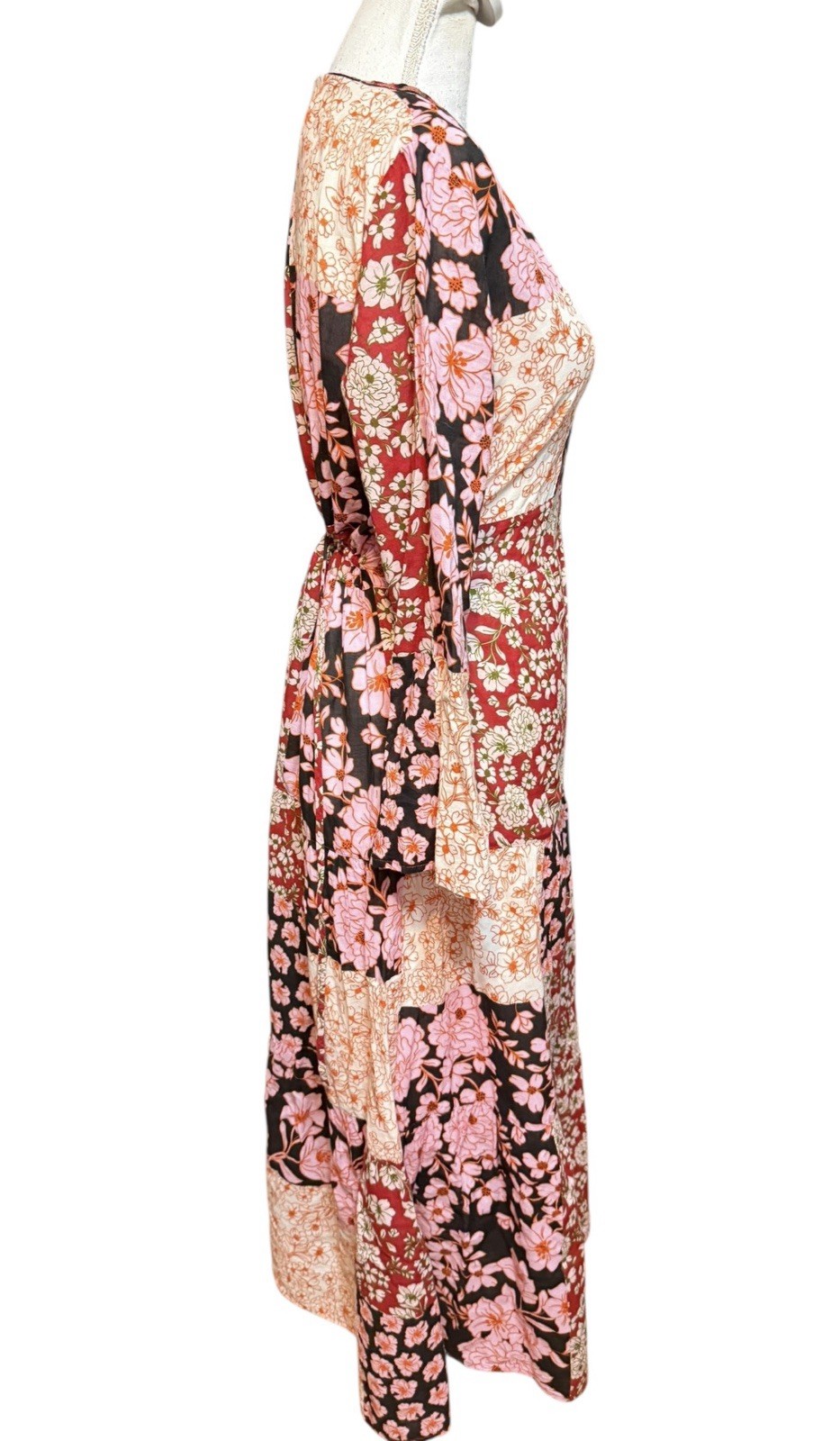 Johnny Was Flora Boho Patchwork Cotton Floral Tie… - image 3