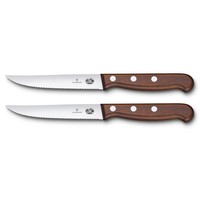 Victorinox Wood Steakmesser-Set 5.1230.12G 2-Teilig Wellenschliff 12Cm