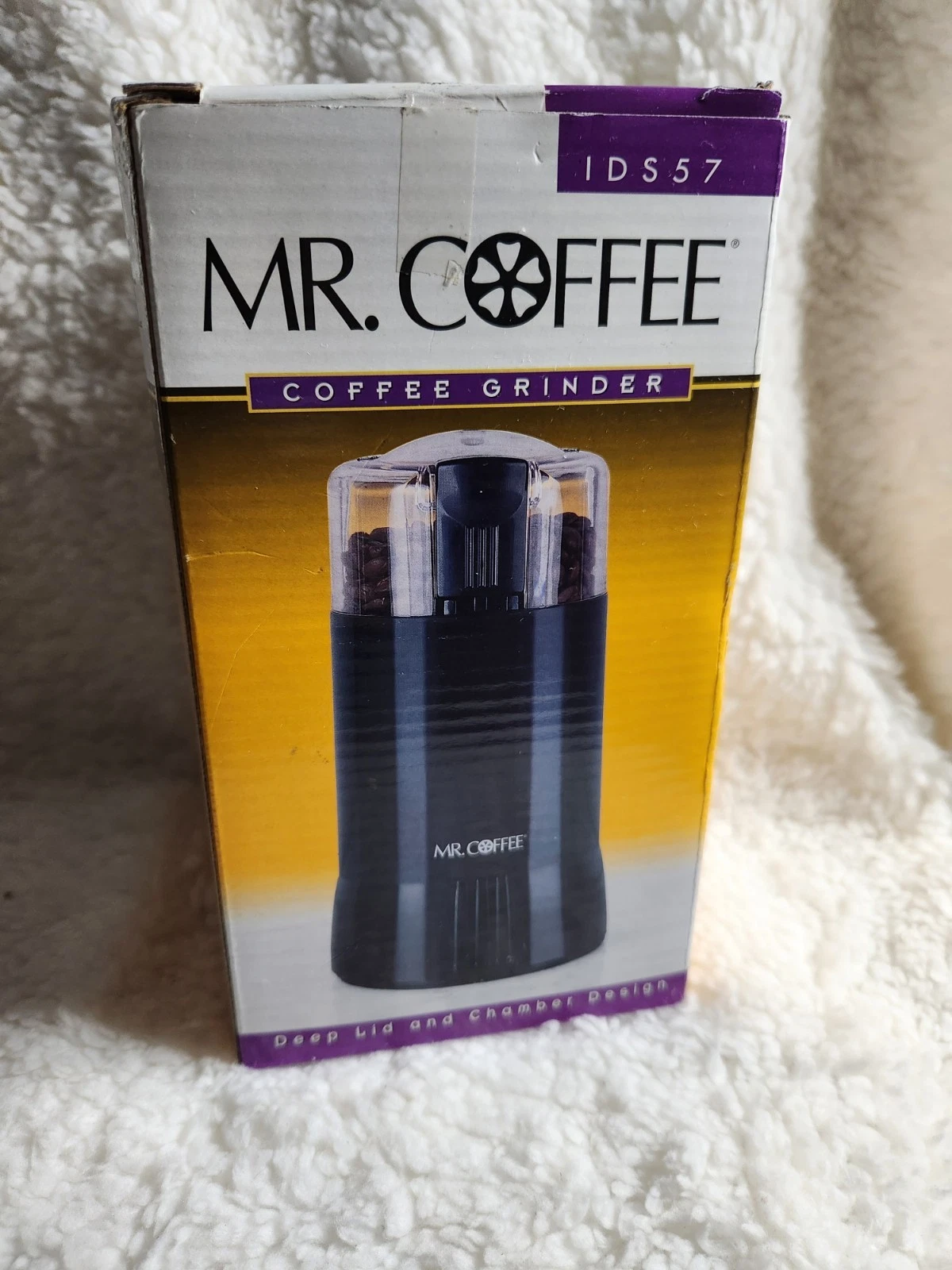 Mr Coffee Electric Coffee Bean Or Spice Grinder With Original Box - IDS57