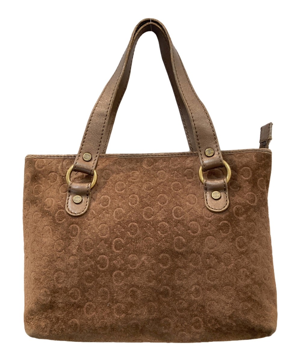 バッグ CELINE C MACADAM SUEDE TOTE HAND BAG CELINE Hand Bag Tote Purse C Macadam Suede Brown Authentic