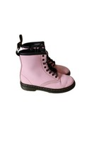 Dr. Martens Girl's Grade School 1460  Pale Pink  Patent Combat Boots Size-10