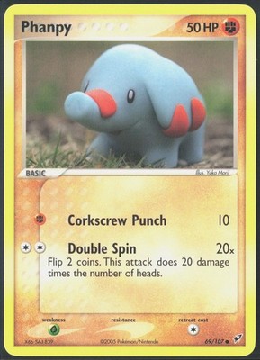 Phanpy 69/107 Common Deoxys Pokemon Lightly Played