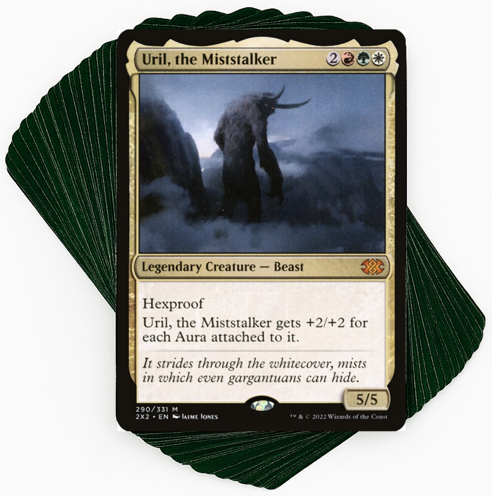 Custom Commander Deck*** Uril, the Miststalker - Voltron Auras - EDH MTG |  eBay