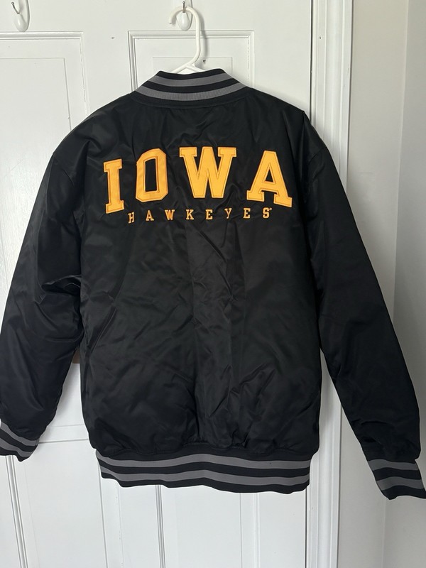 Iowa Hawkeyes Jacket (Varsity / Bomber Style) Size Medium ** Brand New **
