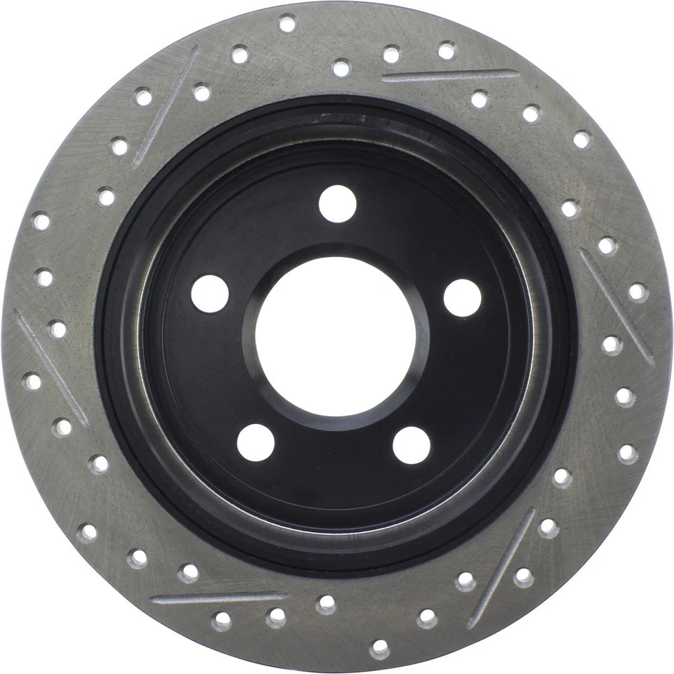 Rotor de freio a disco StopTech 127.62058L esportivo perfurado cruzado e entalhado - Imagem 2 de 4