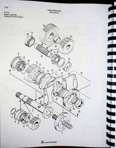 Catálogo manual de piezas de tractor Allis Chalmers 7000 SN# 0-8000 - Imagen 9 de 12