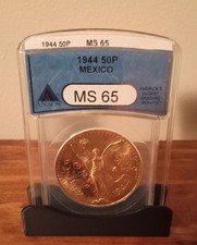 1944 Mexico Gold 50 Pesos 