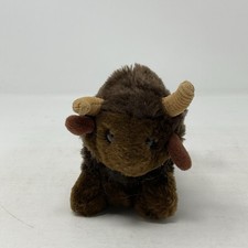 Dakin Bison Buffalo Brown Plush Stuffed Animal VTG 1983