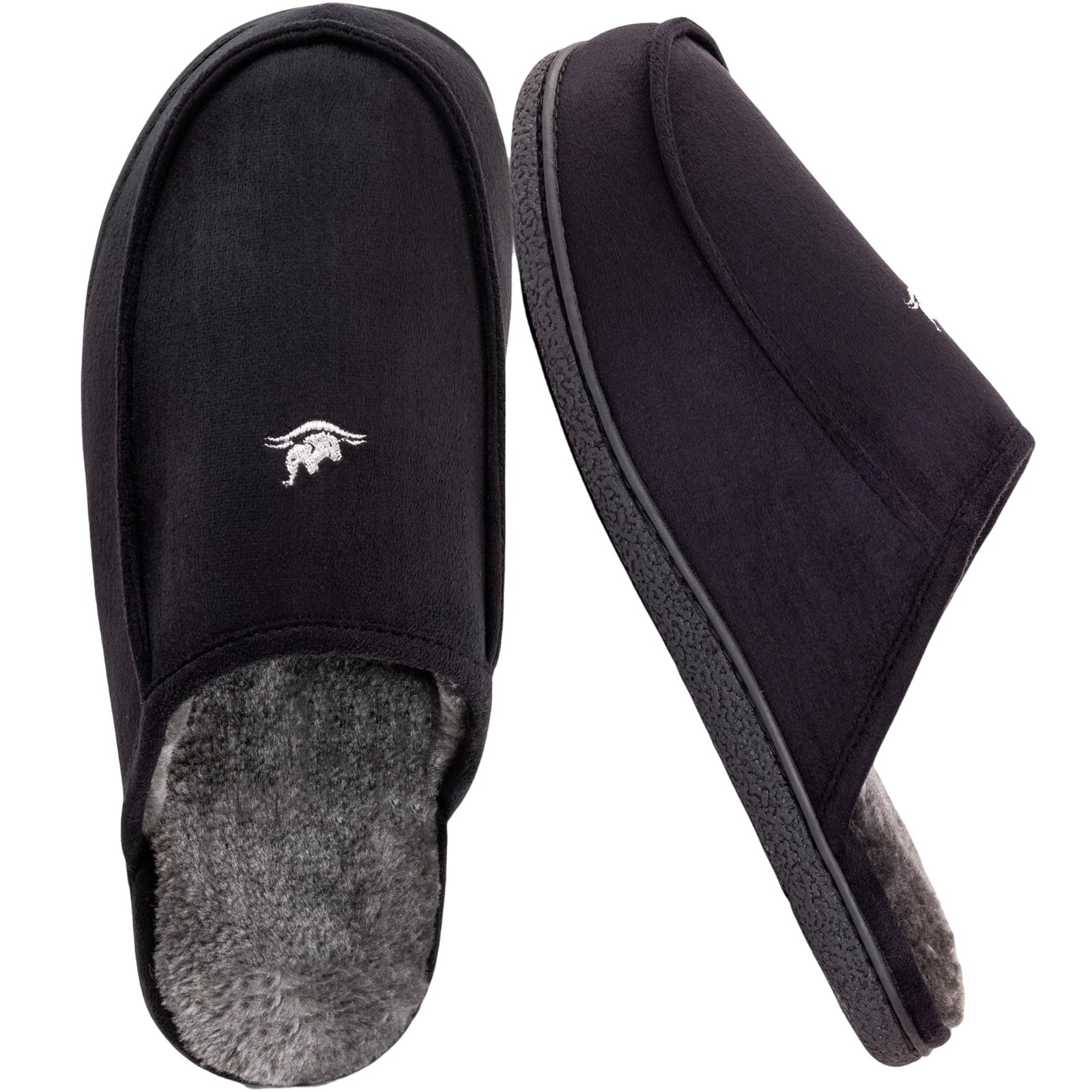 Men's 80D High Density Memory Foam House Slippers, Indoor Outdoor Slip On Clo...