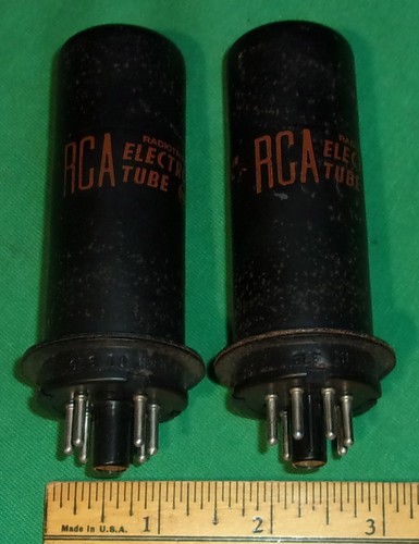(2) RCA 6L6 Audio Power Pentode Tubes Same Codes! Test GOOD!