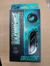 Red Dragon Razor Edge Black 20G Tungsten Steeltip Dart Set Of 3 With Flights