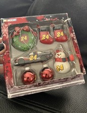 NASCAR - Dale Earnhardt Sr - Christmas Collectible Mini Ornament Set of 7