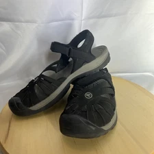 Keen Sandals Women's Size 10 Black Rose Slingback Shoes Outdoor Wear Flaws