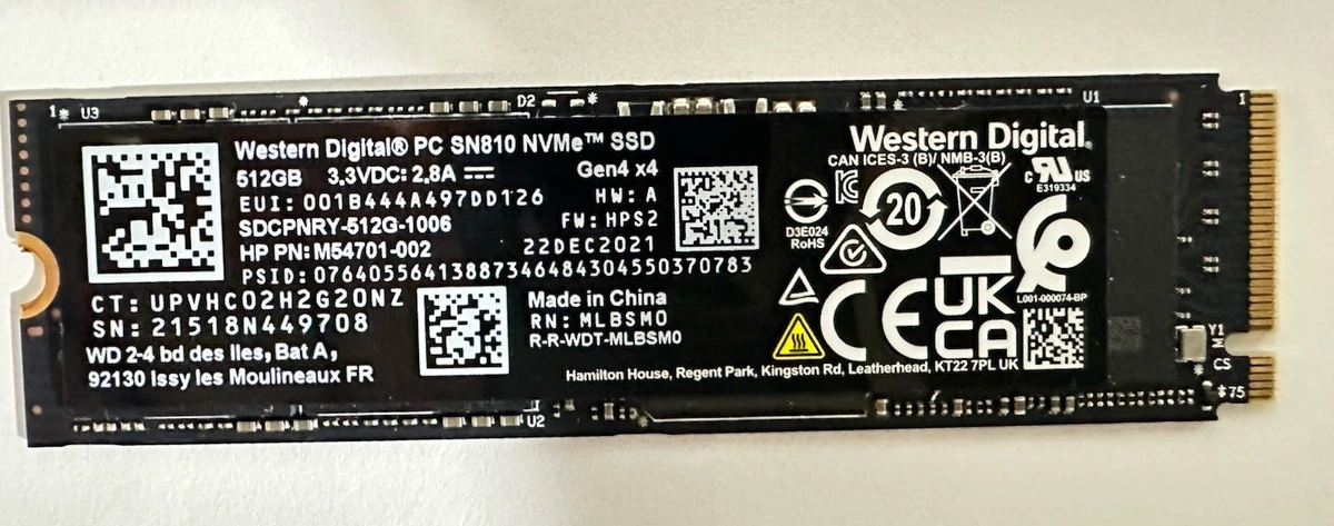 Western Digital M.2 Interface 512 GB Solid State Drives for sale