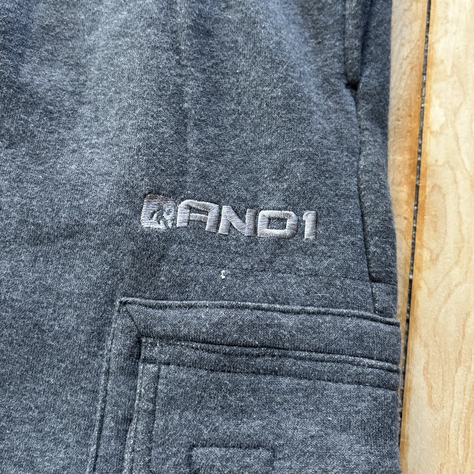 Pantalones deportivos de carga holgados de colección and1 grises para hombre 2XL skate grunge Y2K hip hop retro Foto 4 de 4