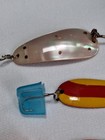 6 USED SPOON LURES DARDEVLE IMP MIDGET LIL DEVLE VIDEO 1 MOTHER OF PEARL SPOON? — photo 5