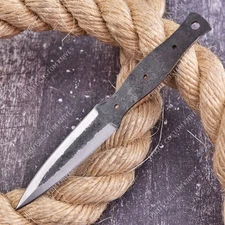 8'' 1095 High Carbon Steel Knife Blank Blade DIY Bushcraft Hunting Knife Making