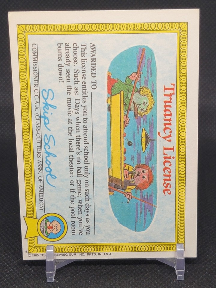 1985 Garbage Pail Kids OS1 Slobby Robbie 26a Matte | eBay