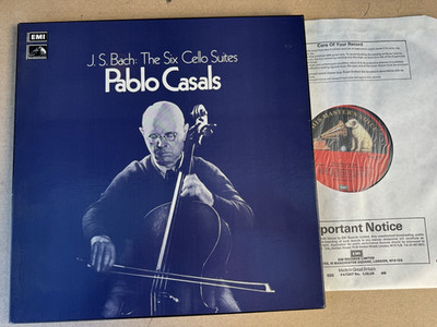 RLS 712 JS Bach The Six Cello Suites Pablo Casals 3 LP Box Set