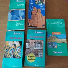 lot de  5 guides vert Michelin