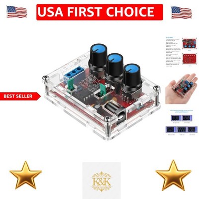 Precision Frequency Generator Kit with Adjustable Waveforms - 9-12V DC Supply