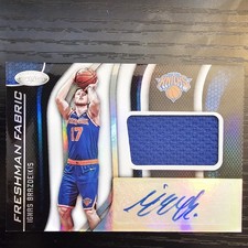 Ignas Brazdeikis 2019-20 Panini Certified Freshman Fabric Signatures RC Auto