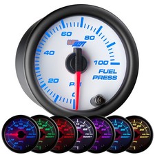 Slightly Used Glowshift White 7 Color 100 Psi Fuel Pressure Gauge Slightly Used Glowshift White 7 Color 100 Psi Fuel Pressure Gauge
