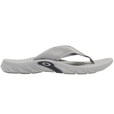 Oakley Operative Herren-Flip Flops Zehentrenner Sandalen Badelatschen Grau