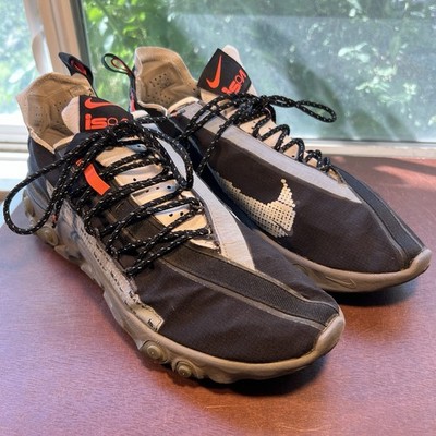 Nike React WR ISPA Men s Size 12 AR8555-001 Black Silver Gunsmoke Training Shoes