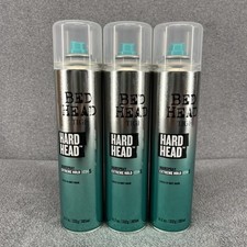 3x TIGI Bed Head Hard Head Hairspray Extreme Hold Level 5 11.7 oz Each