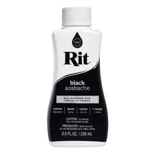 Rit 88159 Black All Purpose Fabric Liquid Dye 8 oz. (Pack of 3)