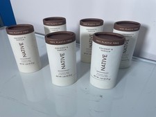 6 NEW NATIVE Plastic Free Deodorant Coconut  Vanilla solid 2.65oz  SALE