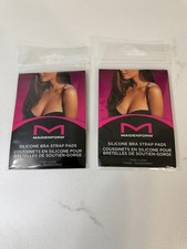 Maidenform Clear Silicone Bra Strap Pads Cushions 2 Packages of 1 Pair Each
