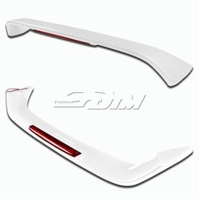For 2001-2005 Honda Civic Coupe Painted White Rear Trunk Spoiler Wing Led Brake