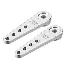 2Pcs Aluminium 25T Servo Klaxon pour Futaba Savox RC Modèle Voiture Bateau