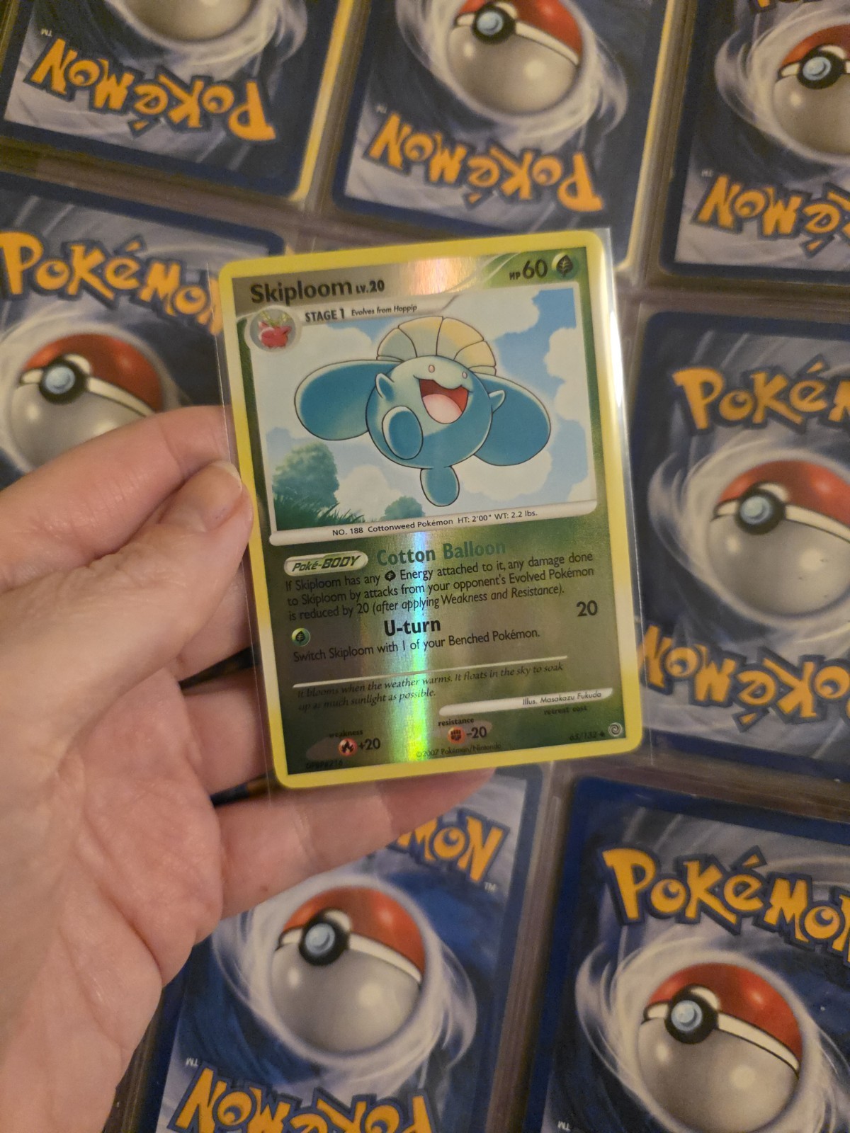 Pokémon TCG Skiploom Secret Wonders 65/132 Reverse Holo Rare * 2007