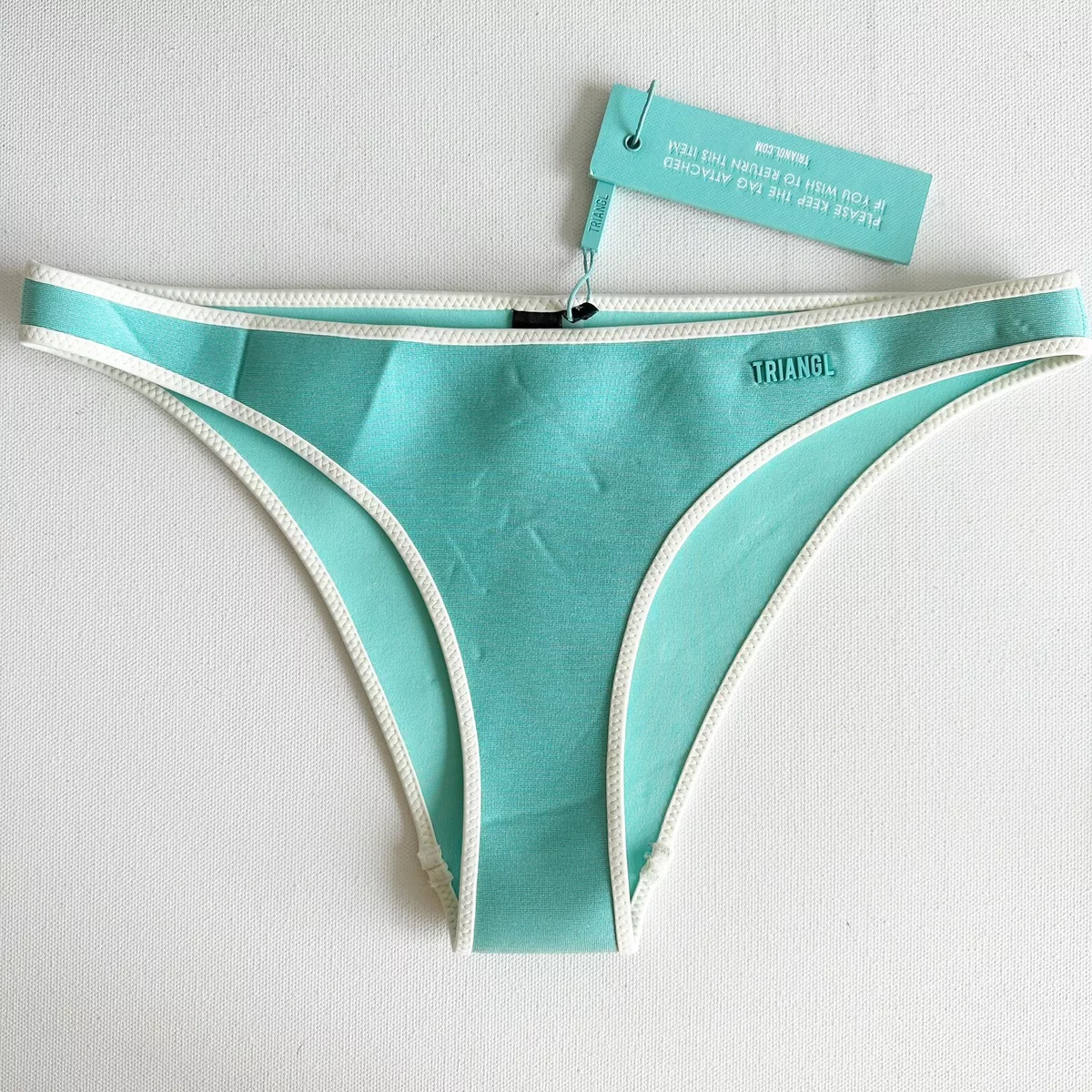 Teal top triangl bikini