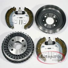Bremstrommel Ø 237 mm + Bremsbacken + Zubehör + Radzylinder hinten für Smart 453