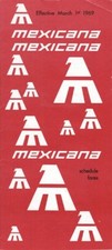 Mexicana timetable 1969/03/01