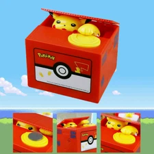 Pokémon Pikachu  Electronic Piggy Bank Mischief Coin Stealing Musical Bank New