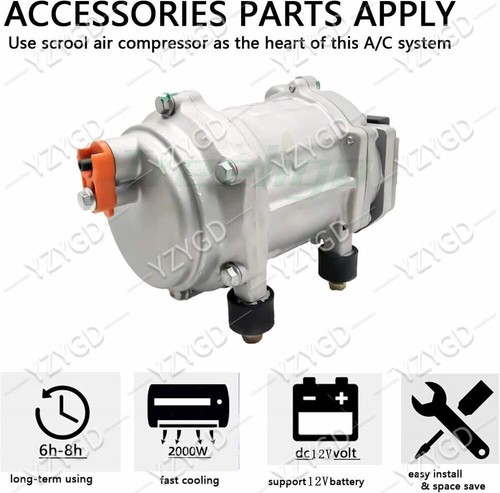 Unidad de aire acondicionado de calefacción y refrigeración de 12 V debajo del tablero para automóvil automático - Imagen 3 de 12