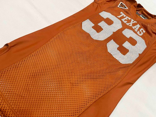 Nike Texas Longhorns #33 NCAA Football Game Worn Jersey Sz 46 Orange USA - Picture 9 of 10