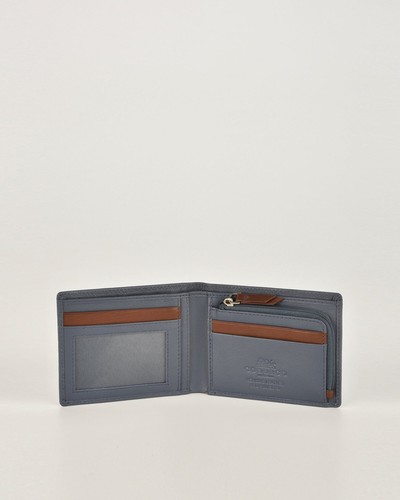Cobb & Co McVee Two-Tone RFID Bifold Men's Leather Wallet - Picture 2 of 9