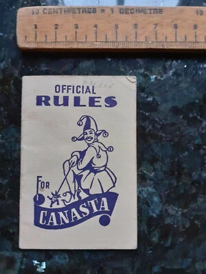 Vintage card game instructions Canasta rules - Image 1 of 3