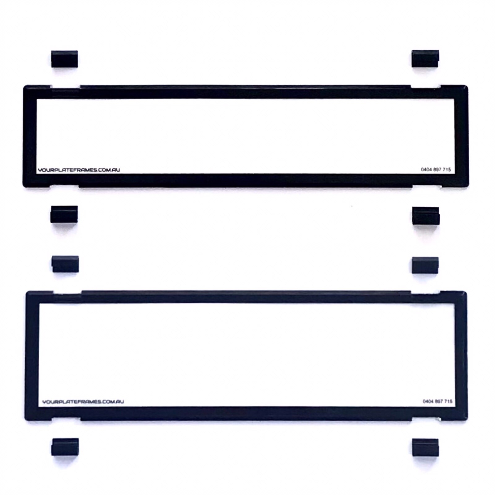 Number Plate Covers Protector NSW Slimline Combination 6 Figure Set