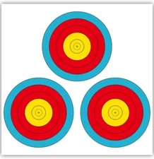 THREE ARCHERS 3 SPOT Vegas Targets Face 30Pcs Archery Targets Official Vegas Pap